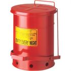 09300 Justrite Red Galvanized Steel Oily Waste Safety Can 899975777204