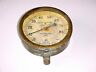 1925 Grinnell Antique Brass Air Sprinkler Pressure Gauge Us Co