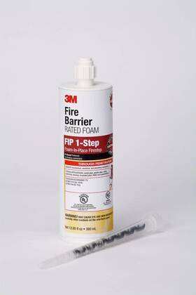 Fip1-step 3m 43243 Fire Barrier Rated Foam Fip 1-step 12.85 Oz. Cartridge 6/case