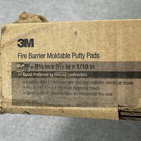 7000031965 3m Mpp Fire Barrier Moldable Putty Pads 9.5in X .10in - 10 Ct
