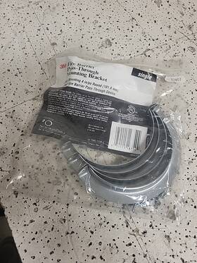 98-0400-5520-8 3m Fire Barrier Pass-through Mounting Bracket 4 Inch Round