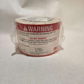 98-0400-5628-9 3m New Roll Of 250 Firestop Indentification Labels