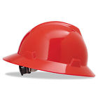 475371 Safety Works Hard Hats Ratchet Suspension Size Red 641817007914