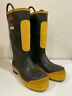 690-9451 Black Diamond Firefighter Rubber Turnout Boots Mens Wide