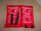 691e Ideaworks Lot Of Fire Blanket For Emergency Survival Flame Retardant