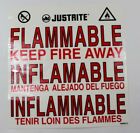 25914 697841008243 Justrite Flammable Decal For Cabinet