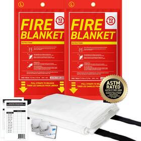 Emsa-002 72 Hrs Fiberglass Fire Blanket - Home Kitchen Safety Tool Emergency Bla