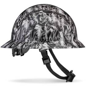 B08jrs271y Acerpal Full Brim Non-vented Three Wise Skulls Tattoo/skull Design Matte Finish