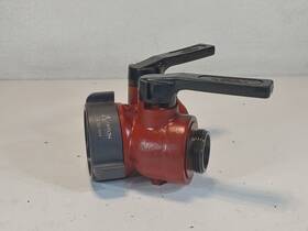 2581 Akron Leader Line Wye Hose Adaptor 2-1/2 Inch F X 1-1/2 M With Polymer Handle