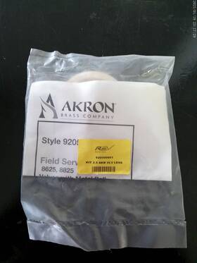 9205 Akron Valve Service Kit For 2.5 Inch Style Msrp 82.00 - New Old Stock