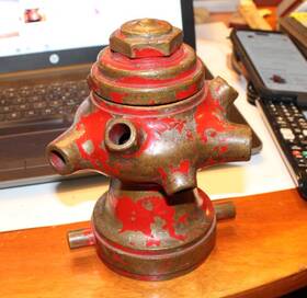 Akron Or Elkhart Fsc-6634 Vintage Brass Bresnan Cellar Basement Fire Nozzle 3 Inch