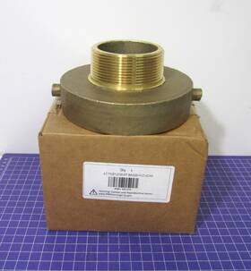 Hyd-4530t-m Alliance Hose And Rubber 4.5 Inch Fnst X 3 Mnpt Brass Hydrant Adapter