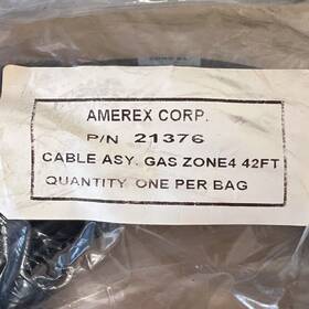 21376 Amerex Fire Suppression System 42 Ft Gas Zone 4 Cable Assy Black
