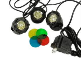 Apjrled3 American Pond Set Of 3 Led Lights For Large Fountain Or Small Includes T