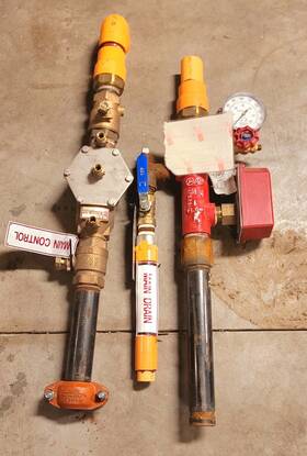 2000b Ames Tyco Potter Residential Sprinkler Riser Test Gauge Switch Backflow Heads