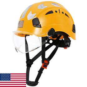 B0d7lnbtz4 Aolamegs Hard Hat With Visor - Ansi Z89.1 Osha Approved Construction Safety Helmet