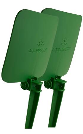 Straight2 Aquadirectors 2 Pack Straight Design Green Sprinkler Shield Overspray Protector Guard Stra