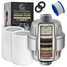 Ahg20s Aquahomegroup 20 Stage Shower Head Filter With Vitamin C E A For Hard Water -