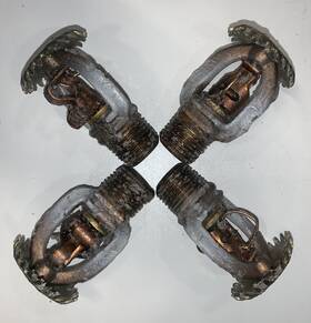 38-807 Automatic Sprinkler Co Lot Of 4 New 246g Ssu Heads. Wax Coated
