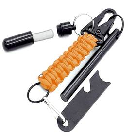 Ayin 762042378676 Ferro Fire Starter 4 Inch Survival Ferrocerium Drilled Flint Fe