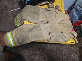 68f4 Barrier Wear Wildland Brush Fire 34-30 Securitex Pants Tan Nfpa 1971 #68f4