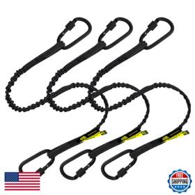 B081h44173 Beartools Premium Quality Dual Carabiner Tool Lanyard Safety Fall Protection