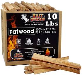 Billy Buckskin Home & Beauty 850030320483 10lb Fatwood Fire Starter Sticks 100% Natural Starters For Campfires