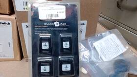 Bj001 Black Jack Helmet Light Holder New