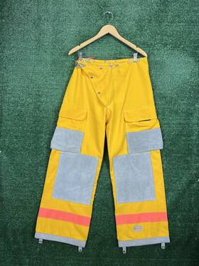 0885 Bodyguard Firefighter Bunker Turnout Gear Pants Yellow Size 34x30