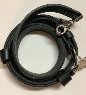 6543-1-xl Boston Leather Firefighters Plain Radio Strap Extra-large