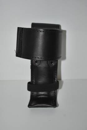 Rc020 Boston Leather Radio Holder Adjustable Universal Texture Black