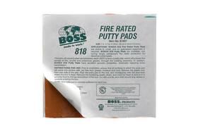 Brb Products 613497353957 Boss 818 Fire Rated Putty Pads 20/box 7x7x1/8