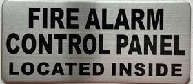 Buildingsigns.com 736816019423 Fire Alarm Control Panel Located Inside Sign - Facp Brus Silver