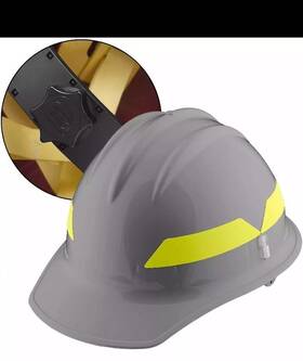 Fh911-cr-dove Bullard Gray Cap Wildland Fire Helmet With Ratchet Suspension-demo