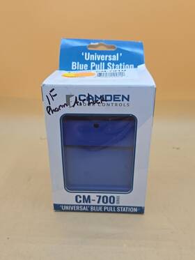 Cm-701u Camden Door Controls Cm701u Blue Emergency Pull Station Spst 1 N/c