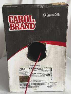 E3504s.30.03 Carol Brand E3504s Fire Alarm Cable Wire 4 Cond 18 Gauge Unshielded 1000ft
