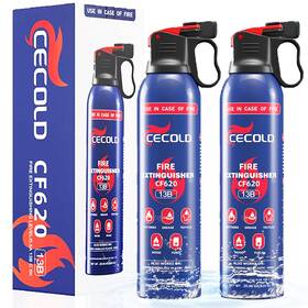 Cecold 763235695068 Fire Extinguisher For Home Mini 5-in-1 Spray With Mount Water-based