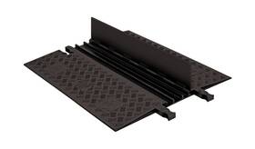 Gd3x75-b Checkers Gd3x75-b/b 3 Channel Low Profile Drive Over Cable Protector With Built In Ada C