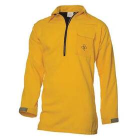 Coaxsher Fc106-l Wildland Fire Shirt L Yellow Zipper