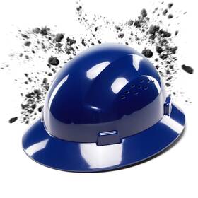 B0d25241kl Cooljob Full Brim Hard Hat Osha Construction Work Approved Hdpe Safety Helmet