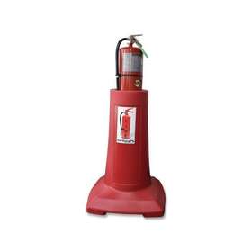 03-229-3401 Cortina Fire Extinguisher Stand Polyehylene Red For 5 To 20 Lb - 1 Per Ea