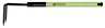 Dbl-6rh-b Leatherhead Tools Rubbish Hook Dog Bone Pole Hiviz Lime