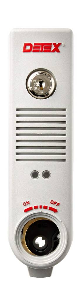Eax-500 Detex 712828892377 Grey Surface Mounted Exit Alarm Piezo Horn Battery Powere