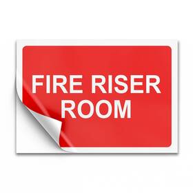 Dim-95622 Dimarongton Fire Riser Room Sticker 7x10 Vinyl Extinguisher Inside Waterpr