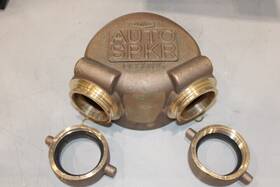 Dcs6025 Dixon Auto-spkr Cast Brass Straight Double Clapper -