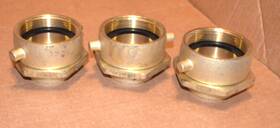 Sf25f20t Dixon Lot Of 3 Open Snoot Brass Female Swivel Adapter - Pin Lug