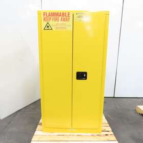 1060m-50 Durham 60 Gallon Flammable Storage Safety Cabinet 2 Shelf 34 Inch X34 X64