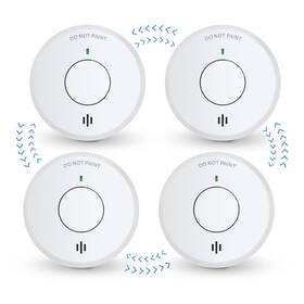 Gs526a Ecoey Smoke Alarm Wireless Interconnectable Fire With Built-in Lithium Batter