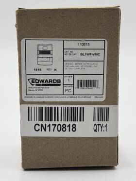 Gl1wf-vmc Edwards Gl1rn-vmc Led Strobe Light White With Fire Markings