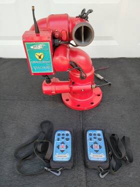 8500-01 Elkhart Brass Vulcan Rf Monitor With 2 Remote Controls - See Video